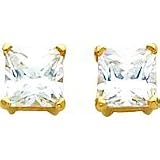 14K Gold Moissanite Earrings