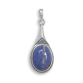 Oval Lapis Pendant by Lazuli