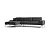 Whiteline Imports Negramaro Sectional Dark Gray