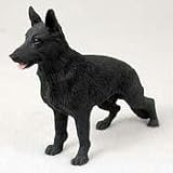 German Shepherd, Black Original Dog Figurine (4in-5in)