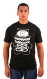 MF08TS299-BLACK-MIMIC FAT CAP S/S T-SHIRT--S