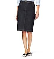 Classic Collection Denim Pencil Skirt