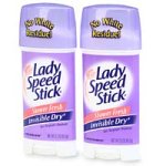Lady Speed Stick Invisible Anti-Perspirant Deodorant, Shower Fresh, 2-Count Packages of 4.6-Ounce Sticks (Pack of 3)