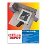 Office Depot(R) Laser Transparency Film For Black & White Printers, Pack Of 50