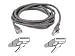 Belkin A3L791-S 25-Foot RJ45 CAT 5e Snagless Molded Patch Cable (Gray)