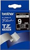 BROTHER TZテープ TZ-325 ラミネートテープ(黒地/白字) 9mm