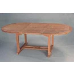 Anderson Teak TBX-071VT 71 Inch Oval Extension Table Extra Thick Wood by Anderson Teak