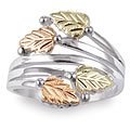 Beautiful! Yellow-gold Authentic Black Hills Gold/Sterling-silver Women's High Fashion Ring