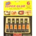 6 Pack Super Glue- Case of 36