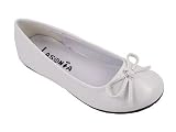 Kids Ballerina Style Flats Girls Shoes - White