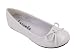 Kids Ballerina Style Flats Girls Shoes - White