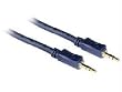 Impact Acoustics Velocity - Audio cable - 27 AWG - mini-phone stereo 3.5 mm (M) - mini-phone stereo 3.5 mm (M) - 1.5 ft - shielded - blue