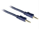 Impact Acoustics Velocity - Audio cable - 27 AWG - mini-phone stereo 3.5 mm (M) - mini-phone stereo 3.5 mm (M) - 1.5 ft - shielded - blue