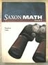 Saxon Math , Course 2