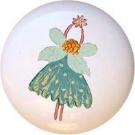 Ceramic Knob - Fairy Garden #1 - Fairies Pixies Fantasy