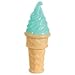 Ice Cream Scented Soap Bubbles in Cone Shaped Bottle (Colors May Vary)