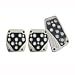 American Auto Accessories 330215 Pedal Pad M.Chrome/Blk Carb