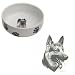 German Shepherd Paw Print Bowl, Porcelain by Rosalinde (7 in. x 2.5 in. deep)