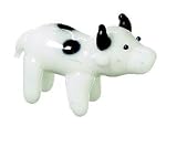 Miniature Glass Cow Figurine