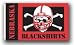 University of Nebraska Lincoln NU Huskers - House Banner / Flag - Panel Style w/Blackshirts Skull & Crossbones Logo