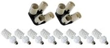 Wescott 2-Pack Of Daylight Fluorescents W/ 4-Socket Adapters 1211L