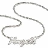 Los Angeles Angels of Anaheim Angels Script Necklace - Sterling Silver Jewelry