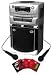 Singing Machine Club Pack DVD/CD+G/Cassette Karaoke System with Microphones and Song Discs