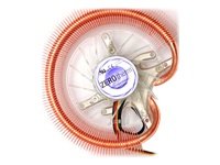 ZEROTHERM GX 820  VGA-Kuehler voll aus Kupfer heatpipe 70 x 15 mm PWM Luefter 1200-3000 U/min GF 6600 7600 8500 8600 ATI X1600 X1800
