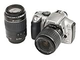 Electronics : Canon EOS 300D - Digital camera - SLR - 6.3 Mpix - Canon EF-S 18-55mm and EF 55-200mm lenses - optical zoom: 3 x - supported memory: CF, Microdrive