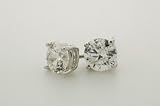 1/4ct Diamond Studs White 14kt Gold Earrings - GRST25RDDW