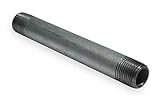 Power First 1UGX1 Nipple, Rigid Conduit, 1/2In, 8In Length