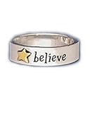 Far Fetched Believe Star Ring
