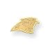 14K Carolina Panthers Plain Logo Post Earrings