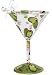 Lolita Martini Glass Christmas Ornament Dirty Martini