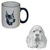 Cocker Spaniel Country Mug, Porcelain by Rosalinde (12 oz.)