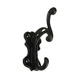 102 x 35mm Double Forged Iron Hook - Matt Black