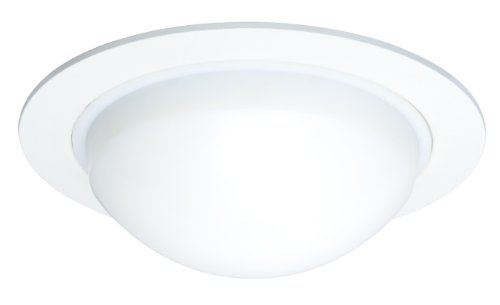 Juno Lighting 211-PW 5-Inch Downlight Dome Shower Trim, Plastic White Trim