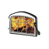 Napoleon H222-1900 Satin Chrome Plated 1900 Deluxe EPA Wood Burning Stove Early American Webbed Arch Cast Iron Door for 1900 Stove (Sold Separately) - H222-1900