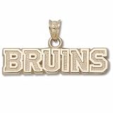 Boston Bruins Bruins Word Mark Pendant - 10KT Gold Jewelry