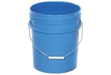 5 Gallon Plastic Pail - Blue. Package of 5