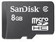 SanDisk 8GB microSDHC Card CLASS 2 (SDSDQ-8192, Bulk Package)