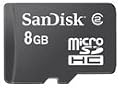 SanDisk 8GB microSDHC Card CLASS 2 (SDSDQ-8192, Bulk Package)