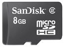 SanDisk 8GB micorSDHC Card (SDSDQ-8192, Bulk Pacakge)