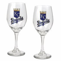 Kansas City Royals 2 Piece Wine Glass Set