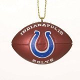 Indianapolis Colts 1.75" Resin Football Christmas Ornament - NFL Football