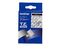 Brother TZ135 - Laminated tape - white on clear - Roll (1.2 cm x 8 m)