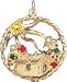Jewelry : House Under Sun in Open Frame, 14K Gold Charm