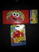 Sesame Beginnings Wipes Travel Case and Water Filled Teether