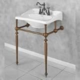 Herbeau 032257 Brushed Nickel Charleston Metal Lavatory Console 0322