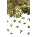 Konfetti Tisch Dekoration ZAHL 50 goldene Hochzeit